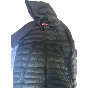 Nike NSW Tech Fleece AeroLoft Down Jacket Sz Medium Black 806838-010 Puffy